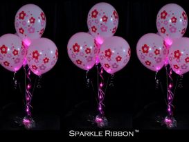 Pink Sparkle Ribbon Bouquets
